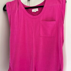 Lou & Grey Fuchsia Muscle Tee